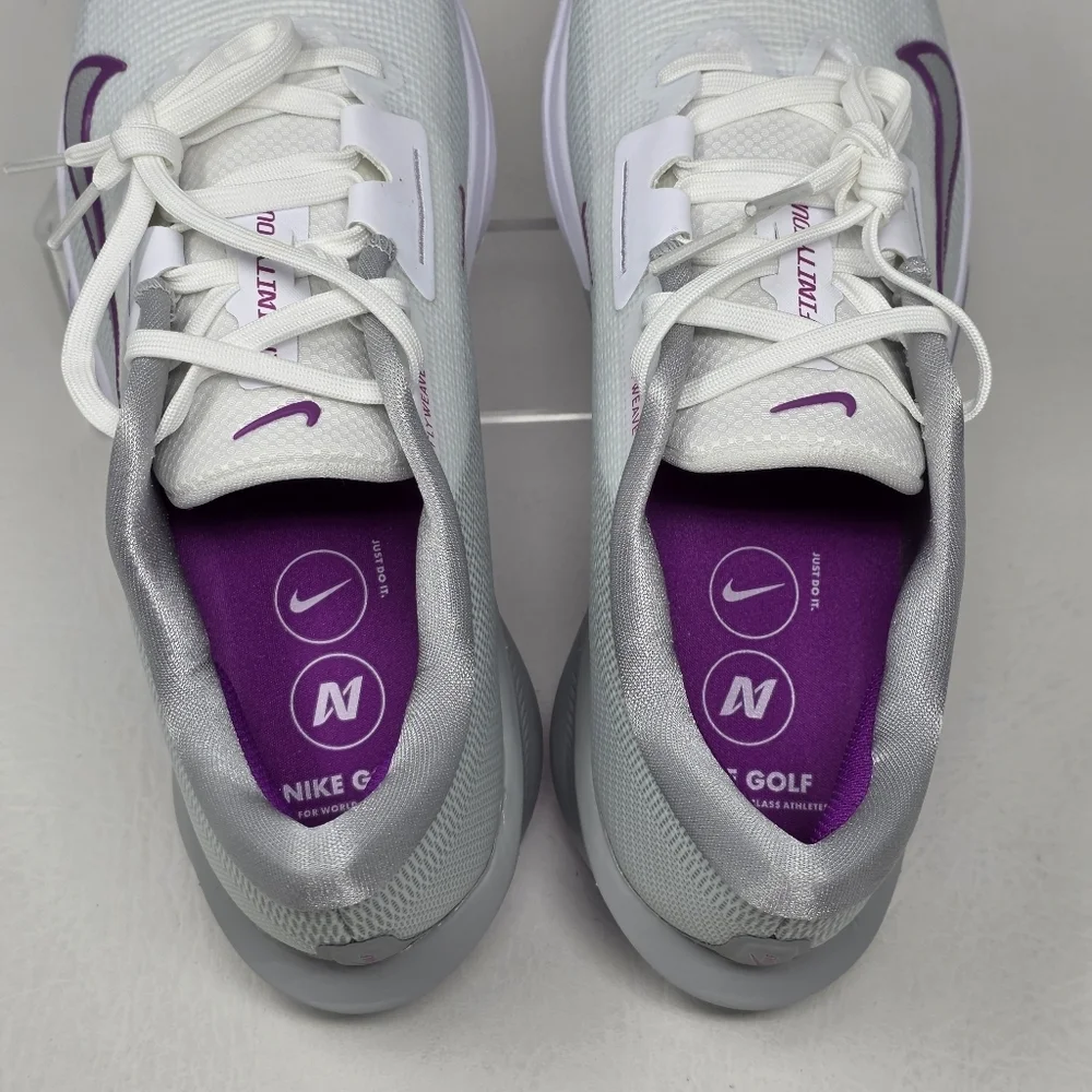 Nike Men Sz 12.5 Air Zoom Infinity TR 2 Golf Grey Purple Sneakers FD0217-102 New